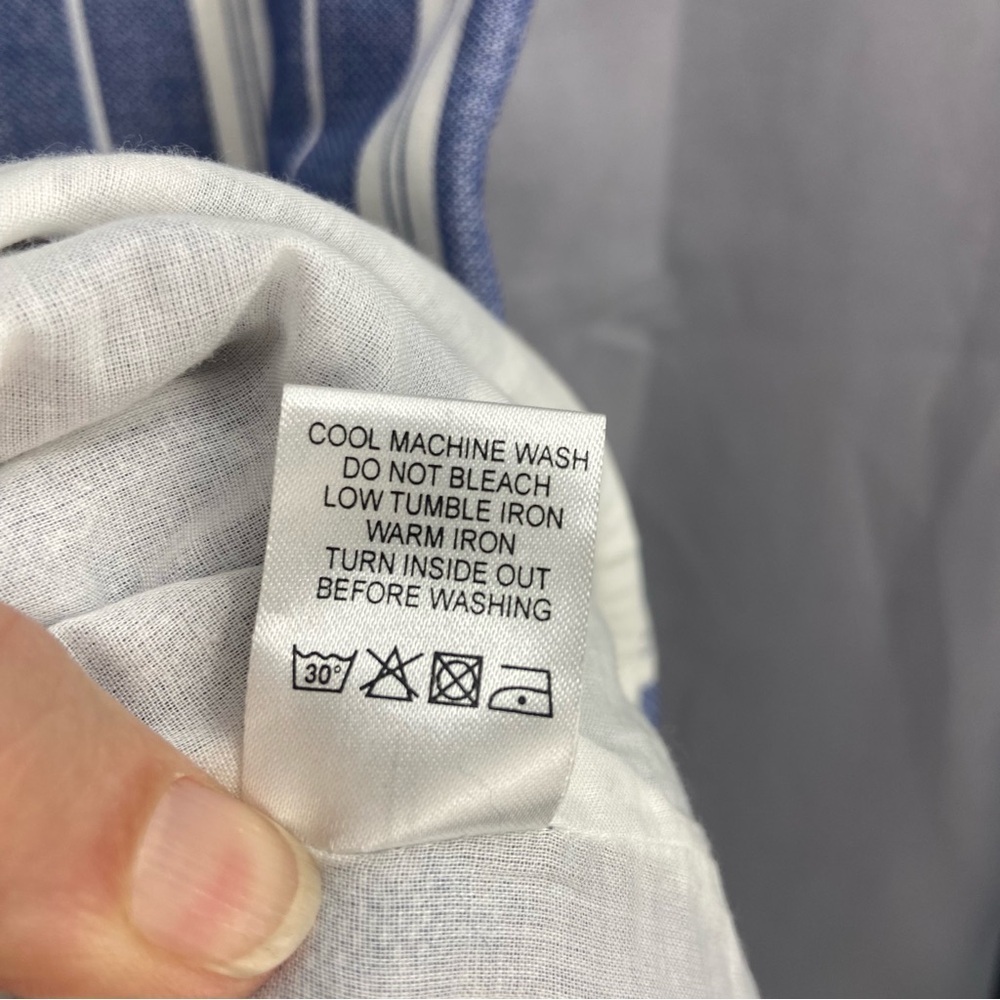 Tularosa x Revolve Warren Striped Tunic Mini Dress Blue White Sz Small - Picture 7 of 8